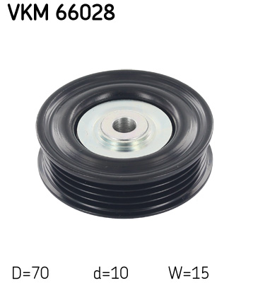 Deflection/Guide Pulley, V-ribbed belt - VKM 66028 SKF